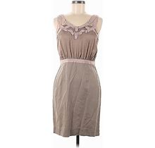 Ann Taylor LOFT Casual Dress: Brown Dresses - Women's Size 8 Petite