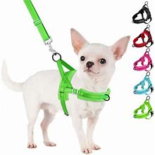 Slowton No Pull Small Dog Harness And Leash Set, Puppy Soft Vest Harness Neck & Chest Adjustable, Reflective Lightweight Harness & Anti-Twist Pet