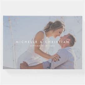 Custom Wedding Guest Book With Photo