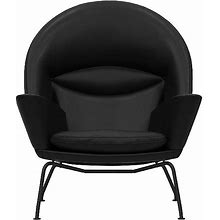 Carl Hansen CH468 Oculus Lounge Chair - Black Edition - CH468 - Thor 301 - BLK