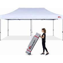 MASTERCANOPY Pop Up Canopy Tent Commercial Grade 10X20 Instant Shelter (White)