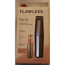 Flawless Facial Hair Remover For Women, Rose Gold Electric Face Razor With LED