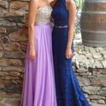 Sherri Hill Dresses | Sherri Hill Lavender Beaded Strapless Dress | Color: Purple | Size: 2