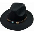Yoodem Cowboy Hat Fashion Fedora Fedoras Men Wide For Women Dress Hat Women's And Hats Baseball Cap Hats C M