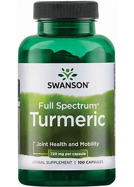 Swanson Premium Full Spectrum Turmeric Vitamin | 720 Mg | 100 Caps
