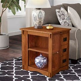 Kelly Clarkson Home Aaliyah Solid Wood Farmhouse One Shelf One Door End Table Wood In Brown | 24 H X 18.275 W X 22.625 D In | Wayfair