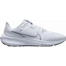 Nike Men's Pegasus 40 Running Shoes, Size 8.5, White/Wolf Grey