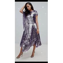 Asos Dresses | Asos Lavender Sequin Dress | Color: Purple | Size: 8