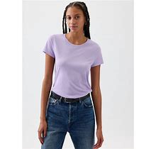 Gap Factory Women's Favorite Crewneck T-Shirt Fresh Purple Lavender Size L