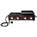 Royal Gourmet 4-Burner Gd4002t Portable Gas Grill And Griddle Combo, 40000 BTU