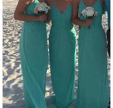 David's Bridal Dresses | Turquoise Bridesmaid Dress, Prom Dress, Beach | Color: Blue | Size: 0