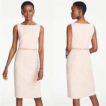 Ann Taylor Dresses | Nwt Ann Taylor Embroidered Sheath Dress | Color: Pink | Size: 4P