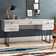 Trent Austin Design® Fallon Desk Wood/Metal In Gray | 30.5 H X 63 W X 28.75 D In | Wayfair 5D4fd7319433961de591e48530631300