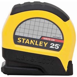 Stanley STHT30825 Tape Measure, Steel, Yellow/Black, 25 ft.