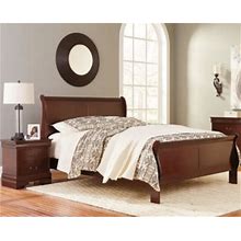 Alisdair Queen Sleigh Bed With 2 Nightstands, Reddish Brown By Ashley, Furniture > Bedroom > Bedroom Sets