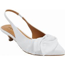 Extra Wide Width Women's The Tia Slingback By Comfortview In White (Size 12 WW)