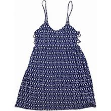 Forever 21 Dresses | Forever 21 Braided Strap Strappy Side Geo Print Tank Dress | Color: Blue/White | Size: M