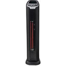Lifesmart 24 Inch Infrared PTC Tower Heater With Oscillation Feature - Black