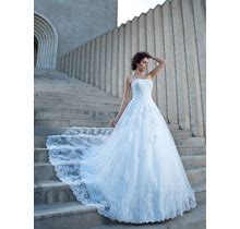 Ivory Wedding Dress Satin Long Spaghetti Straps Ball Gown 2024