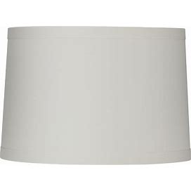 Ivory Linen Drum Lamp Shade 15X16X11 (Spider) - Style 40V67