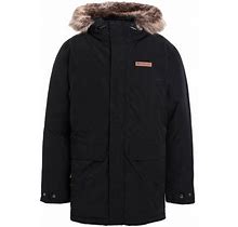 Columbia Marquam Peak Parka Man Coat Black Size L Polyester, Cotton
