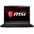MSI GF63 Thin 9SC-614 15.6" Gaming Laptop, Intel Core I5-9300H, NVIDIA GTX 1650, 8GB, 512GB Nvme SSD, Win10