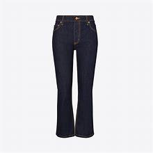 Tory Burch Women's Cropped Flare Jeans In Dark Wash, Size 27