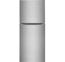 Frigidaire - 10.1 Cu. Ft. Top-Freezer Refrigerator - Brushed Steel