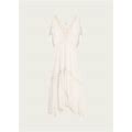 Ramy Brook Opal Semi-Sheer Maxi Dress, White, Women's, Small, Casual & Work Dresses Maxi Dresses