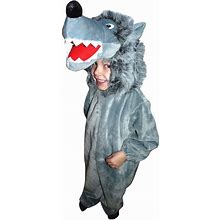 Wolf Halloween Costume-S, For Toddler-S, Kid-S, Girl-S, Boy-S, Warewolf Fancy Dress-Up, Dog-S Disguise, Wild- Animal Outfit-S, F49 Size: 2T