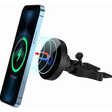 Piosoo 15W Magnetic Wireless Car Charger CD Slot Mount For iPhone 13/13 Pro/13 Pro Max/13 Mini/12/12 Pro/12 Pro Max,Powerful Suction Auto-Alignment