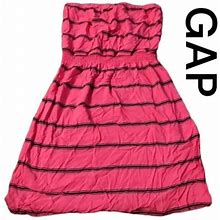 Gap Dresses | Gap Small Striped Strapless Sheath Mini Dress | Color: Black/Pink | Size: S