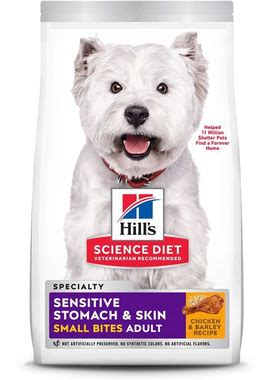Hill's Science Diet Adult Sensitive Stomach And Skin Small Bites Dry Dog Food, Chicken & Barley Recipe, 15 Lb. Bag