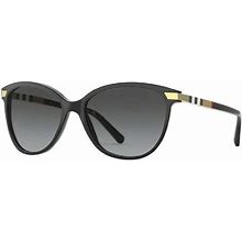 BURBERRY BE4216 Cat Eye Sunglasses For Women+ BUNDLE With Designer Iwear Eyewear Care Kit