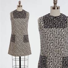 LOVE Pop Art Dress | Vintage 60S "Love Dear" Novelty Print Dress | 1960S MOD Cotton Mini Dress