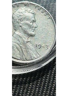 1943 STEEL WWII LINCOLN PENNY WITH MISSING 4 ERROR ON THE REVERSE AS WELL