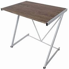 Urban Shop Z-Shaped Student Desk | White | One Size | Office Furniture Desks | Quick Ship | Back To College | Dorm Essentials