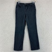 Style&Co. Tummy Control Jeans Women's 4 Short Black Charcoal 5-Pocket