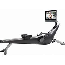 Hydrow Pro Rowing Machine With Immersive 22" HD Rotating Screen - Stows Upright | Live And On-Demand At-Home Workouts, Subscription Required