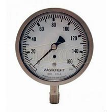 Dixon GSS10000-4 Dry Gauge, 0 To 10000 Psi, 1/4 in Npt Connection, 4 I