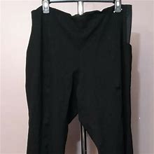 Anne Klein Pants & Jumpsuits | Anne Klein Women's Plus Black Stretch Dress Pants | Color: Black | Size: 20W