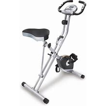 Exerpeutic 1200 Foldable Magnetic Upright Exercise Bike With Heart Pulse Sensors And LCD Monitor, 300Lbs Weight Capacity ,