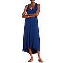 Three Dots Nikki Sleeveless Maxi Dress Blue Depths Xs $150