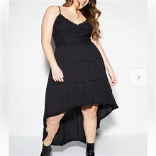 Rue21 Dresses | Hi Low Black Lace Tiered Dress | Color: Black | Size: 3X