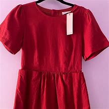 Roolee Dresses | Burnt Orange/Red Knee Length Dress. Designer-Roolee | Color: Orange/Red | Size: 2