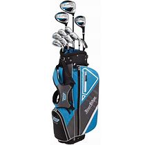 Tour Edge Golf Varsity Bazooka 370 Teen Starter Set-LH, Black/Blue, One Size (B6SLGU08.B)