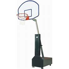Bison Club Court Fiberglass Adjustable Portable Basketball Hoop