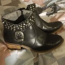 Baretraps Shoes | Black Ankle Bootie Boots Western | Color: Black | Size: 6.5