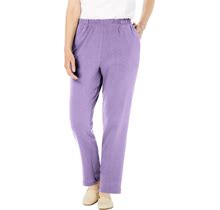 Plus Size Women's 7-Day Knit Straight Leg Pant By Woman Within In Soft Iris (Size L)