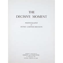 The Decisive Moment Cartier-Bresson, Henri [ ] [Hardcover]